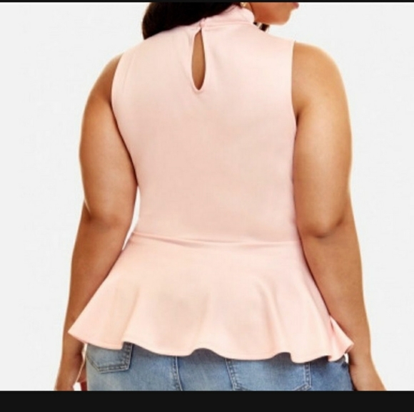 Sleeveless peplum choker top size XXL - Picture 2 of 3